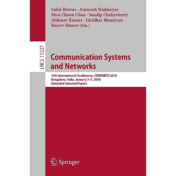 Communication Systems and Networks / Lecture Notes in Computer Science Bd.11227