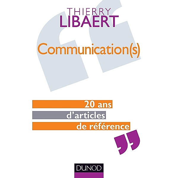 Communication(s) / Management Sup, Thierry Libaert