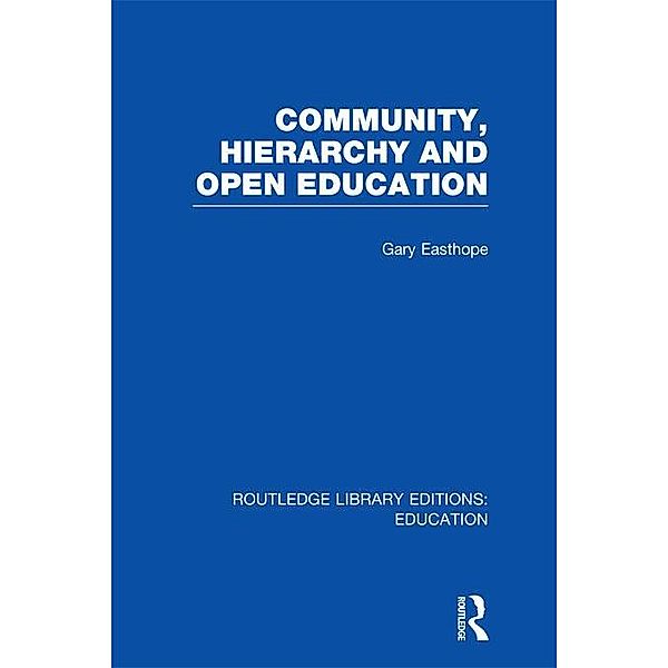 Community, Hierarchy and Open Education (RLE Edu L), Gary Easthope