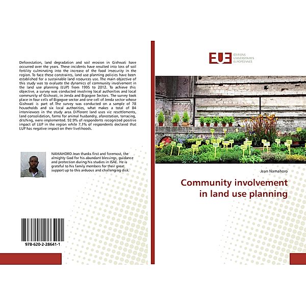 Community involvement in land use planning, Jean Namahoro