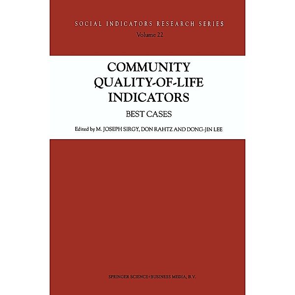 Community Quality-of-Life Indicators / Social Indicators Research Series Bd.22