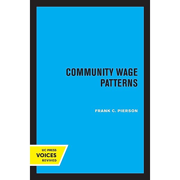 Community Wage Patterns, Frank C. Pierson