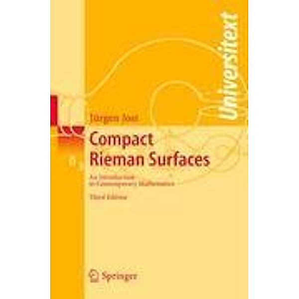 Compact Riemann Surfaces, Jürgen Jost