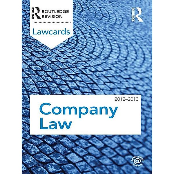 Company Lawcards 2012-2013, Routledge