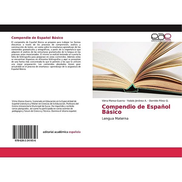 Compendio de Español Básico, Vilma Manso Guerra, Yodalis Jiménez A., Domitilo Pérez Q.