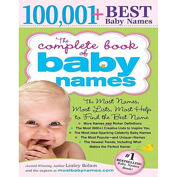 Complete Book of Baby Names, Lesley Bolton