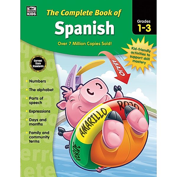 Complete Book of Spanish, Grades 1 - 3 / Complete Book of, Carson-Dellosa Publishing, Thinking Kids