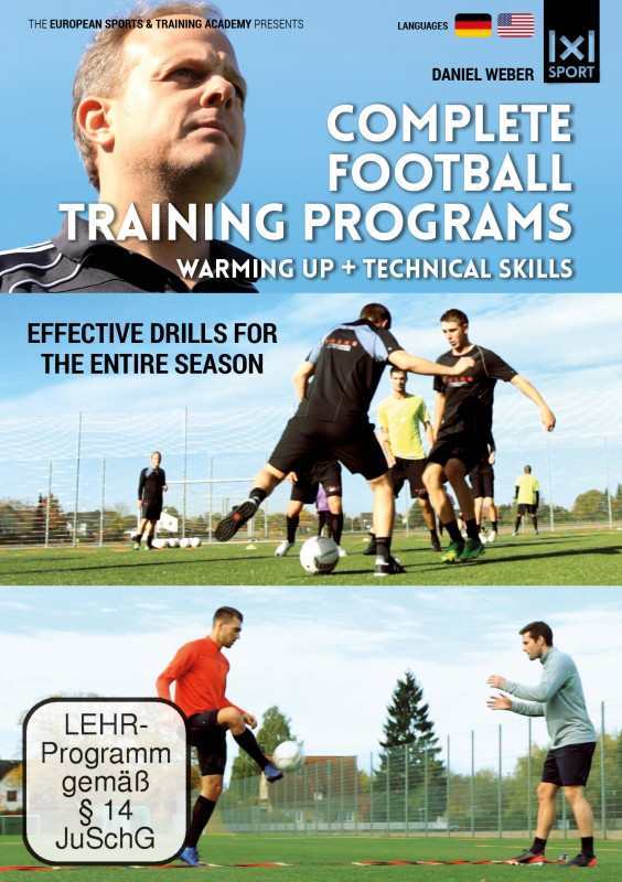 Image of Complete Football Training Programs - Warming up + Technical Skills - Effective Drills for an entire Season