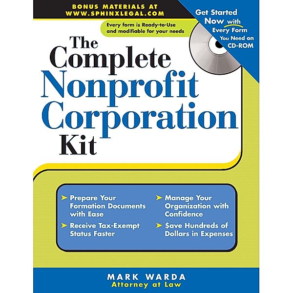 Complete Nonprofit Corporation Kit / Complete . . . Kit, Mark Warda