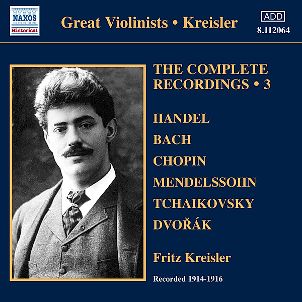 Complete Recordings Vol.3, Fritz Kreisler