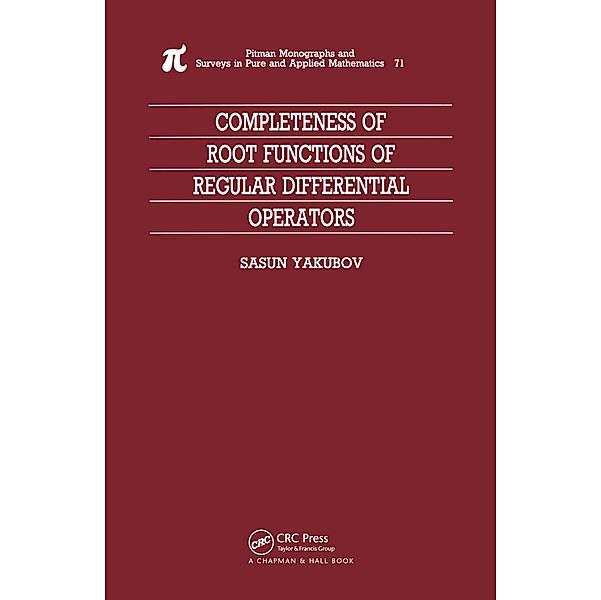 Completeness of Root Functions of Regular Differential Operators, Sasun Yakubov