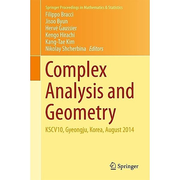Complex Analysis and Geometry / Springer Proceedings in Mathematics & Statistics Bd.144