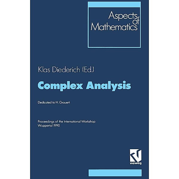 Complex Analysis / Aspects of Mathematics Bd.1