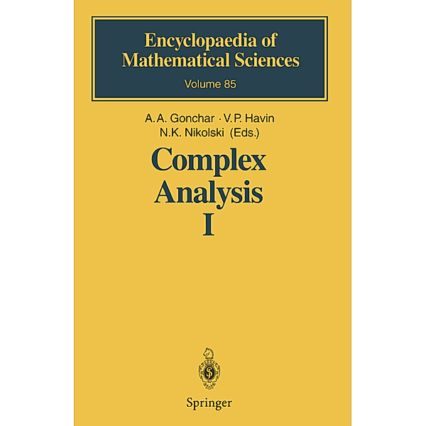 Complex Analysis I