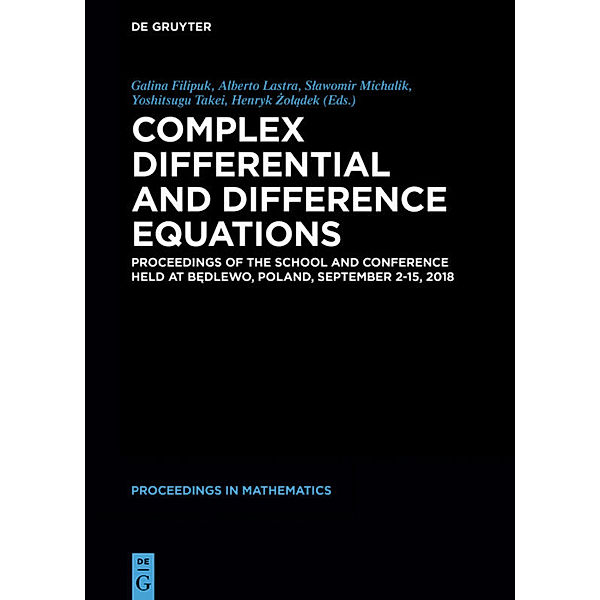 Complex Differential and Difference Equations