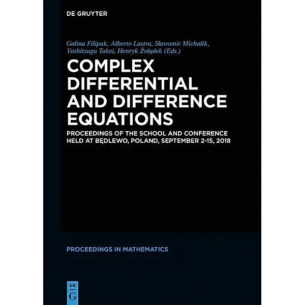 Complex Differential and Difference Equations / De Gruyter Proceedings in Mathematics