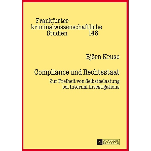 Compliance und Rechtsstaat, Kruse Bjorn Kruse