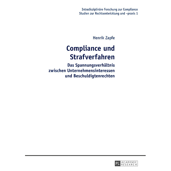 Compliance und Strafverfahren, Henrik Zapfe