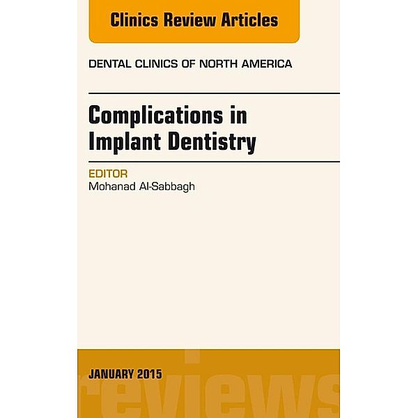 Complications in Implant Dentistry, An Issue of Dental Clinics of North America, Mohanad Al-Sabbagh