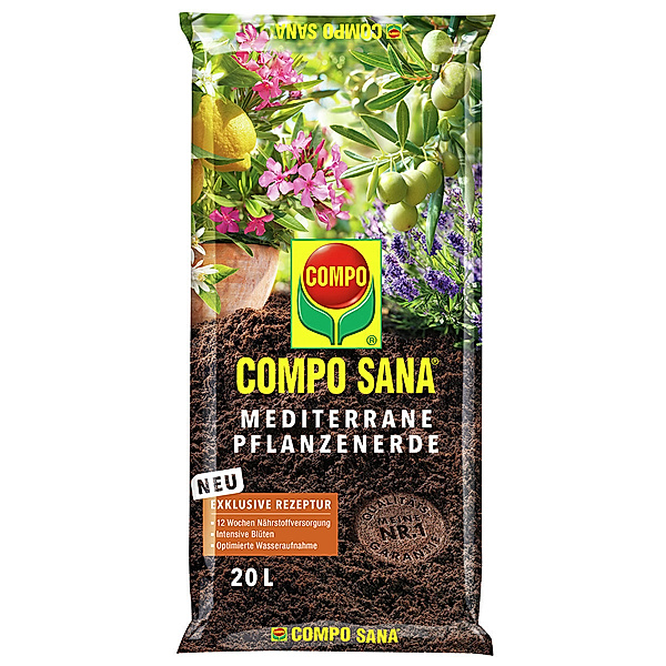 Compo Compo Sana® Mediterrane Pflanzenerde, 20 Liter
