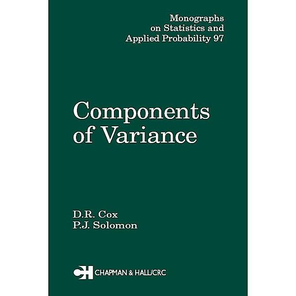 Components of Variance, D. R. Cox, P. J. Solomon