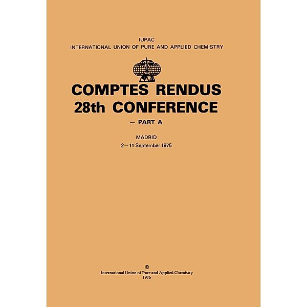 Comptes Rendus 28th Conference, M. Williams