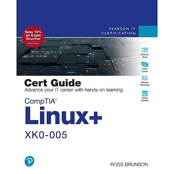 CompTIA Linux+ XK0-005 Pearson uCertify Course Access Code Card, Ross Brunson