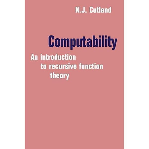 Computability, Nigel Cutland