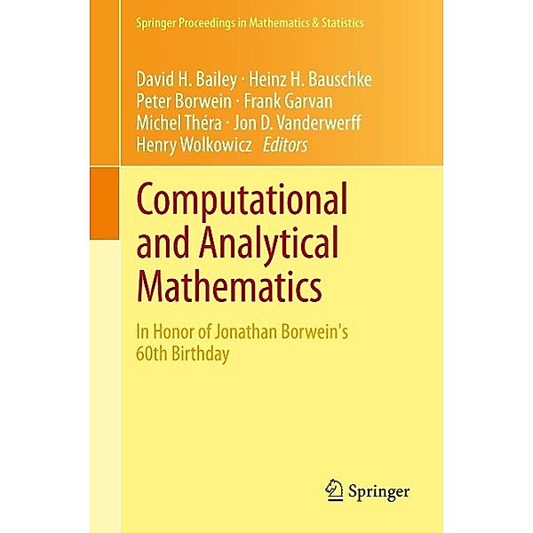Computational and Analytical Mathematics / Springer Proceedings in Mathematics & Statistics Bd.50