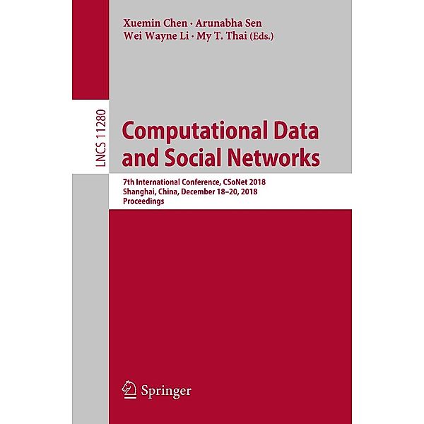 Computational Data and Social Networks / Lecture Notes in Computer Science Bd.11280