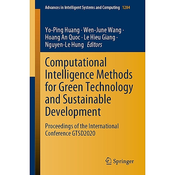 Computational Intelligence Methods for Green Technology and Sustainable Development / Advances in Intelligent Systems and Computing Bd.1284