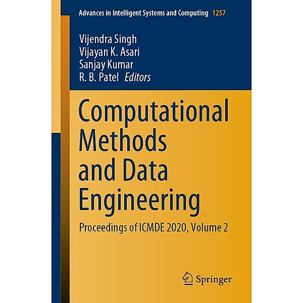 Computational Methods and Data Engineering / Advances in Intelligent Systems and Computing Bd.1257