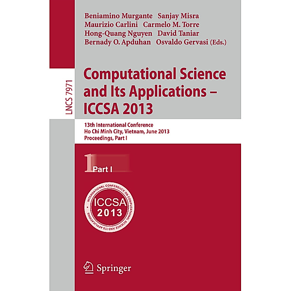 Computational Science and Its Applications -- ICCSA 2013.Pt.1