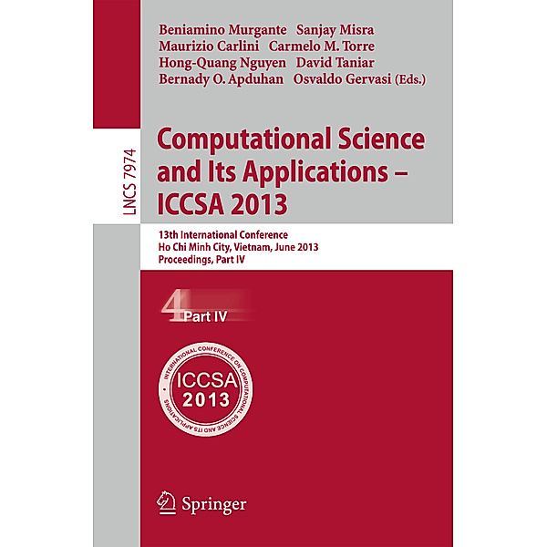 Computational Science and Its Applications -- ICCSA 2013.Pt.4
