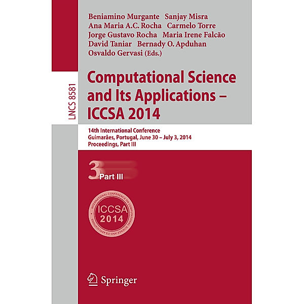 Computational Science and Its Applications - ICCSA 2014.Pt.3