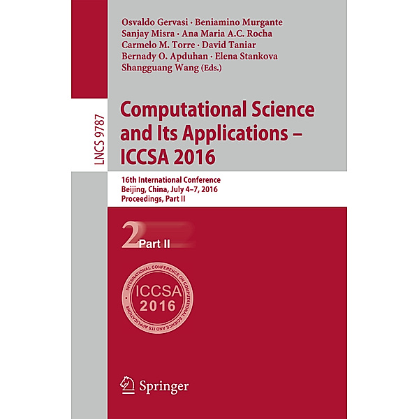 Computational Science and Its Applications - ICCSA 2016.Pt.2
