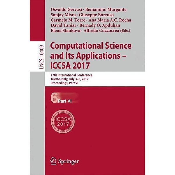 Computational Science and Its Applications - ICCSA 2017