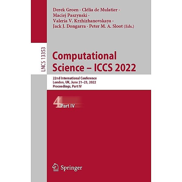 Computational Science - ICCS 2022 / Lecture Notes in Computer Science Bd.13353