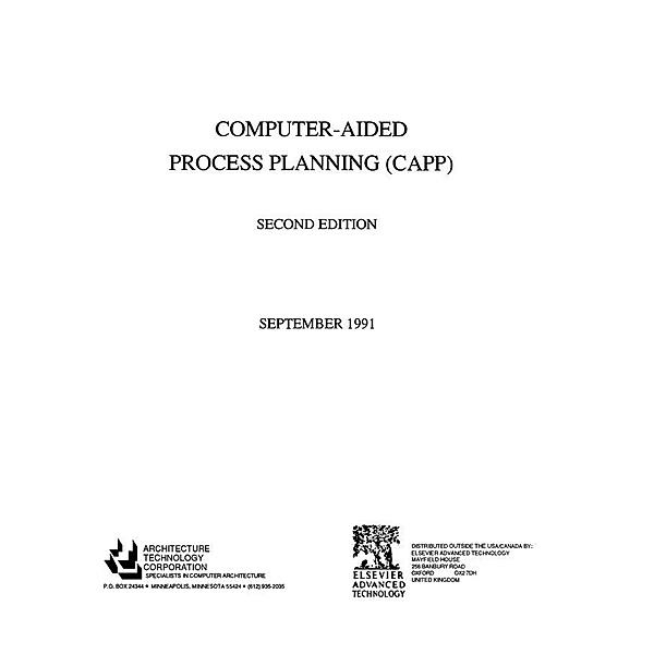 Computer Aided Process Planning (CAPP), Architecture Technology Corpor