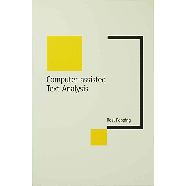 Computer-Assisted Text Analysis / New Technologies for Social Research series, Roel Popping