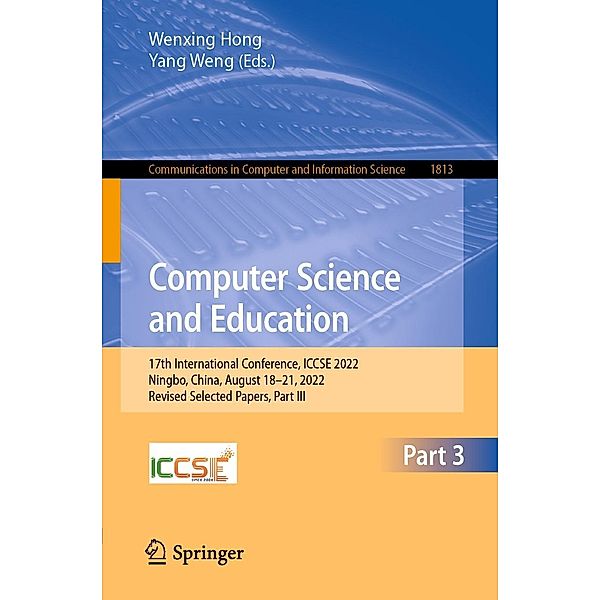 Computer Science and Education / Communications in Computer and Information Science Bd.1813