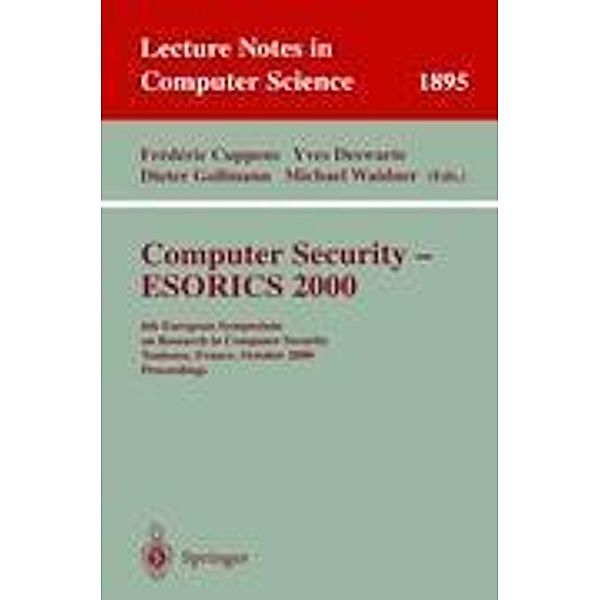 Computer Security - ESORICS 2000
