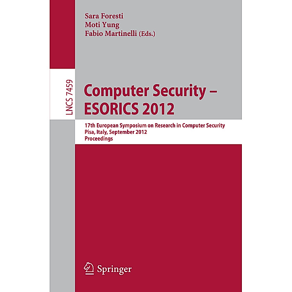 Computer Security -- ESORICS 2012