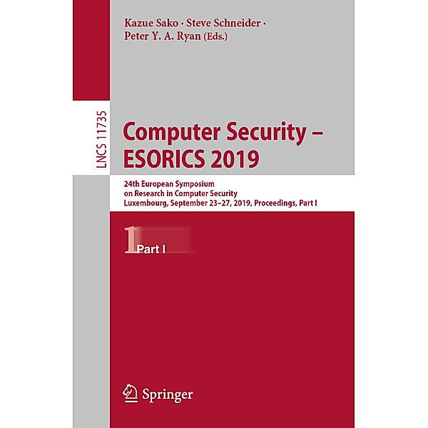 Computer Security - ESORICS 2019