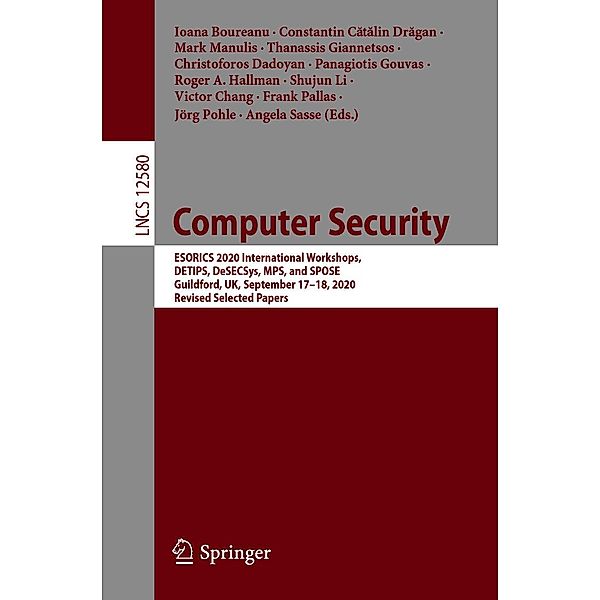 Computer Security / Lecture Notes in Computer Science Bd.12580