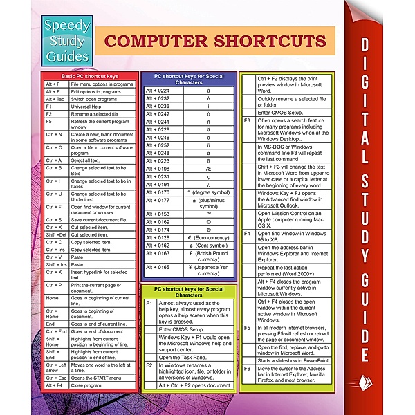 Computer Shortcuts (Speedy Study Guides), Mdk Publishing