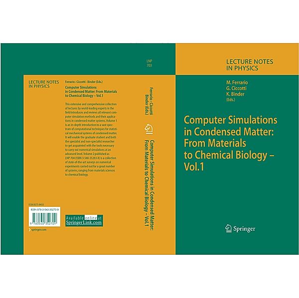 Computer Simulations in Condensed Matter: From Materials to Chemical Biology. Volume 1 / Lecture Notes in Physics Bd.703