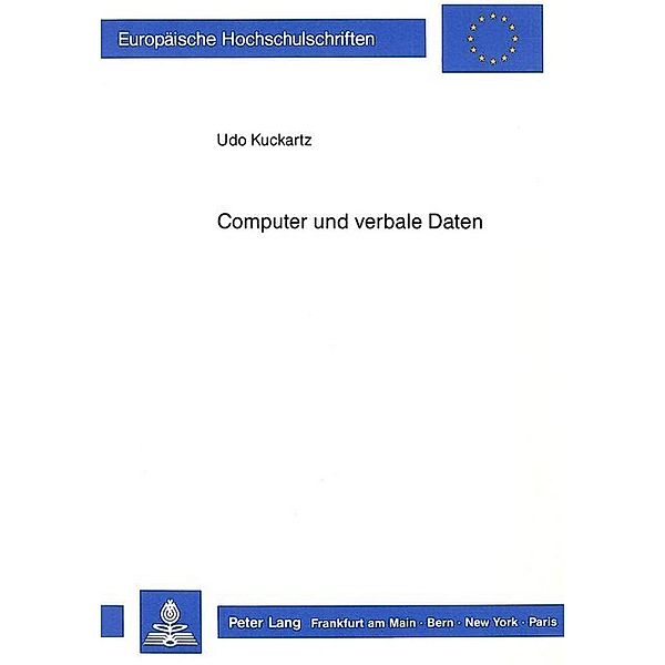 Computer und verbale Daten, Udo Kuckartz