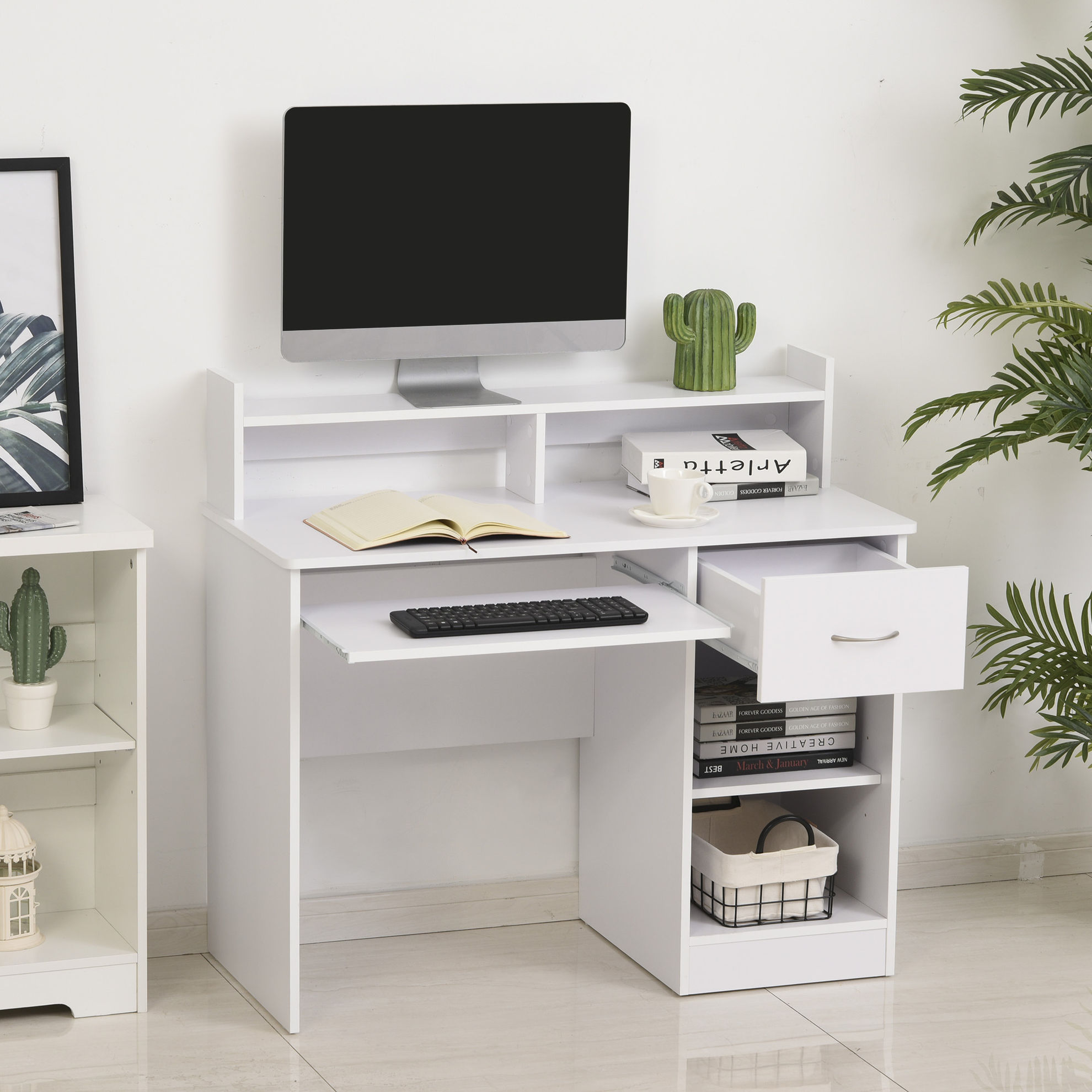 Computertisch mit Schublade Farbe: weiß bestellen | Weltbild.de
