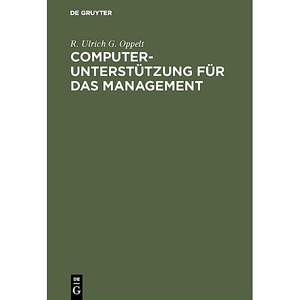 Computerunterstützung für das Management / Jahrbuch des Dokumentationsarchivs des österreichischen Widerstandes, R. ULRICH G. OPPELT